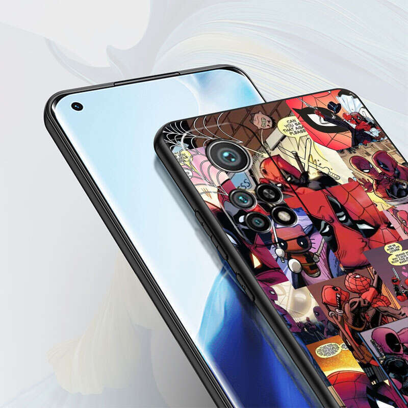 [Wsno] Xiaomi POCO X3 NFC Mi 11 Lite 11t 10t Pro 5G 12x4x5 Note 10 13 9t F1 M3 shell TPU telefon abdekung manga dead pool. 