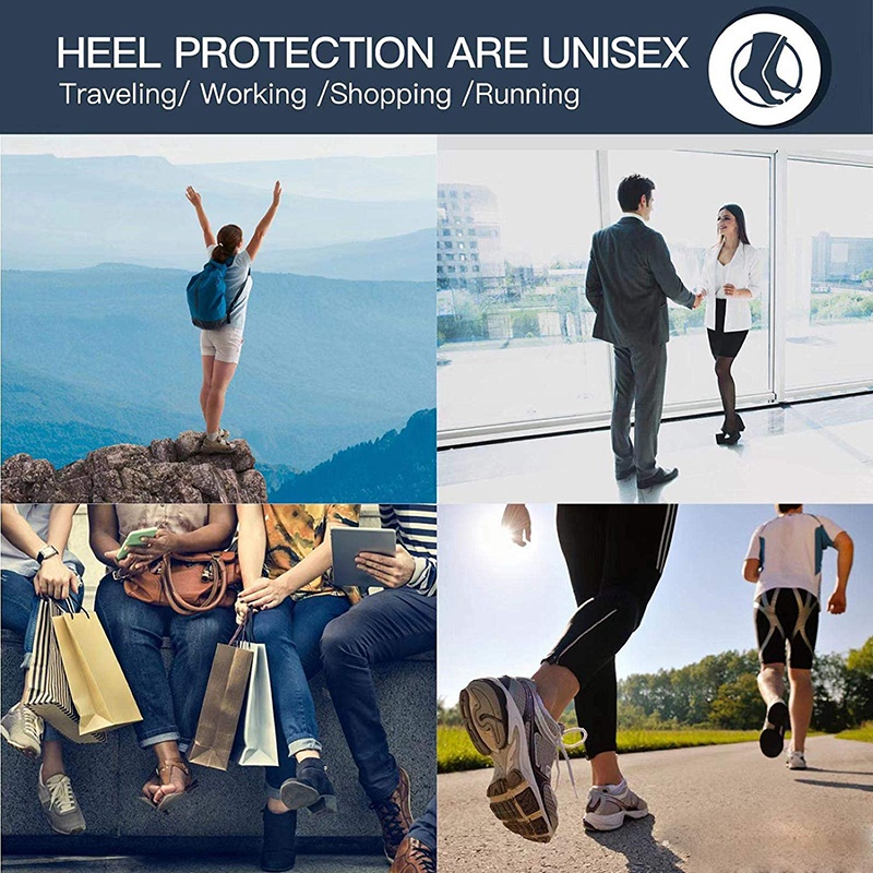 3 Pairs Heel Cups, Plantar Fasciitis Inserts Pads, Gel Heel Cushion, Silicone Heel Protectors, Great for Plantar Fasciitis, Achilles Tendinitis & Heel Sore, for Women & Men. 