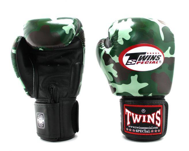 TWINS Fancy Leather Boxing Gloves (Green/Gray) TS8002A Daraz.lk