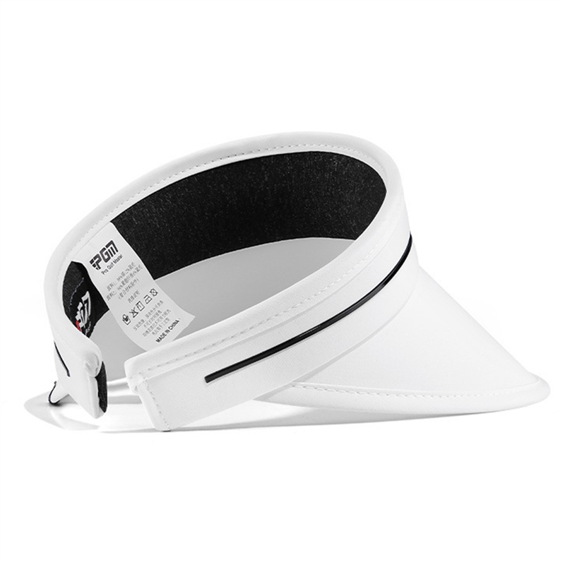 PGM 1 Piece Headless Large Brim UV Resistant Sun Cap Fishing Hiking UV Protection Cap ,White. 