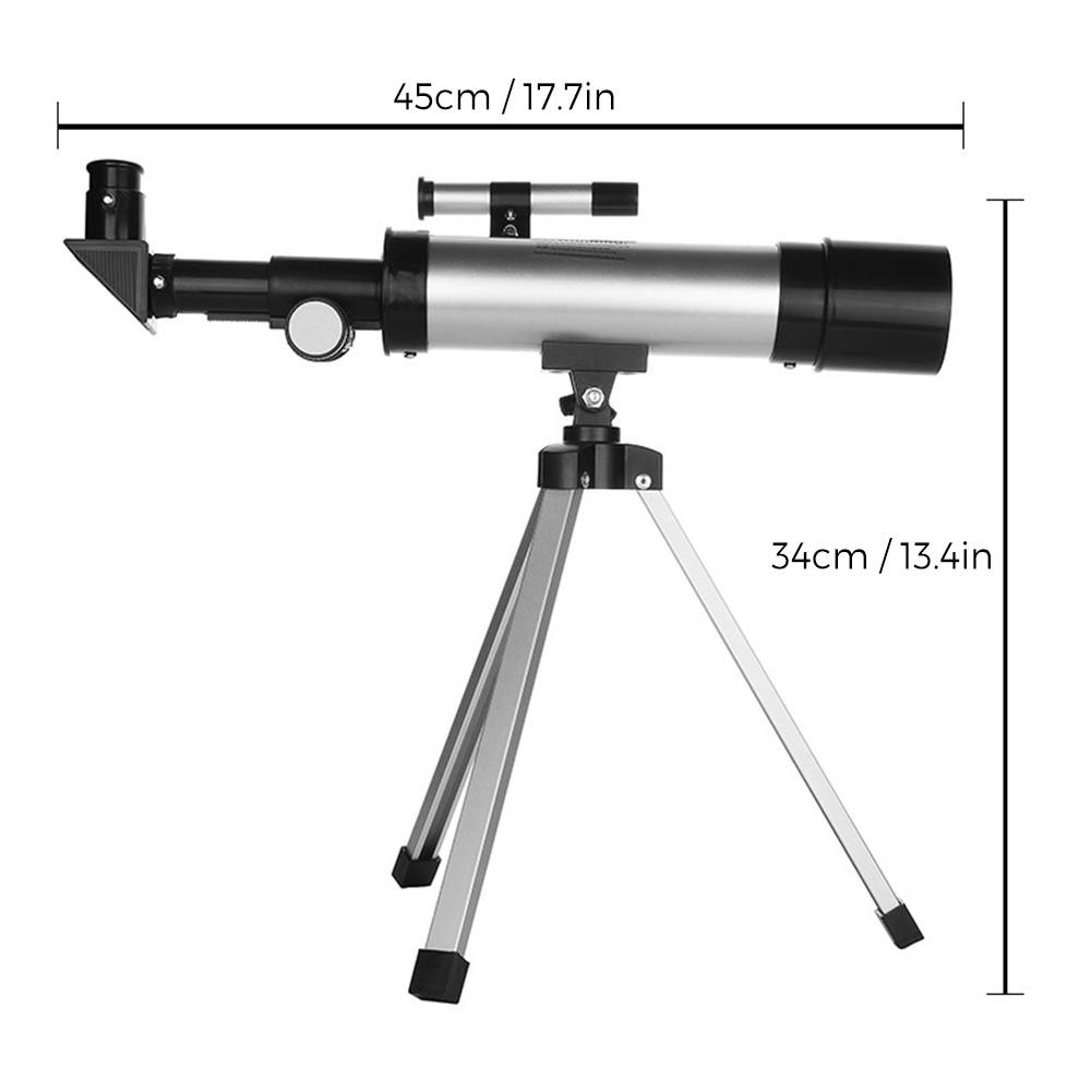 Erchu Astronomical Mirror with 90x Band Viewing Binocular and Tripod - silver. 
