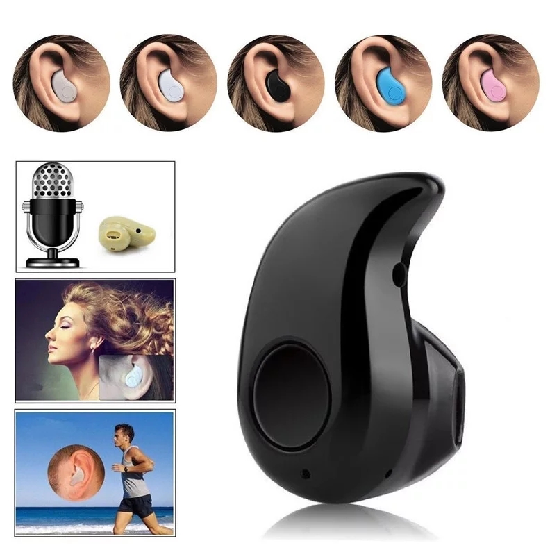 Bluetooth Headset Earphones Mini S530 Invisible Music 4.0 In-Ear Wireless Headphone Earbuds For All Smart Phones tablet. 