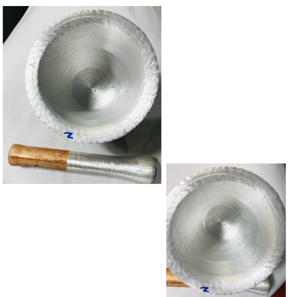 Aluminum Wangediya (Mortar & Pestle). 