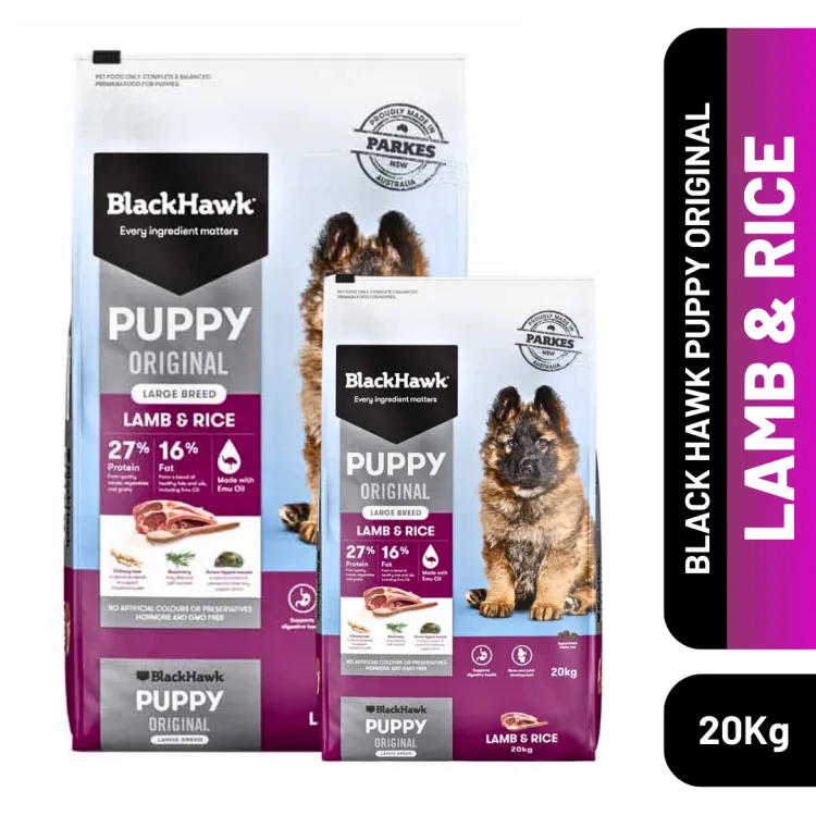 Black hawk large outlet breed puppy food 20kg