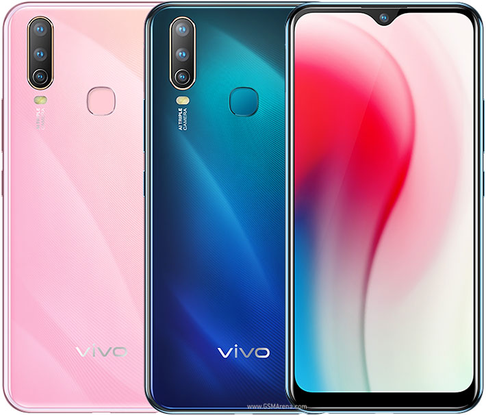 Vivo Y17 Dual SIM - 6.38 Inch, 256 GB, 8 GB RAM, 4G LTE , FingerPrint - Skyline Blue A Grade Smart Phone. 