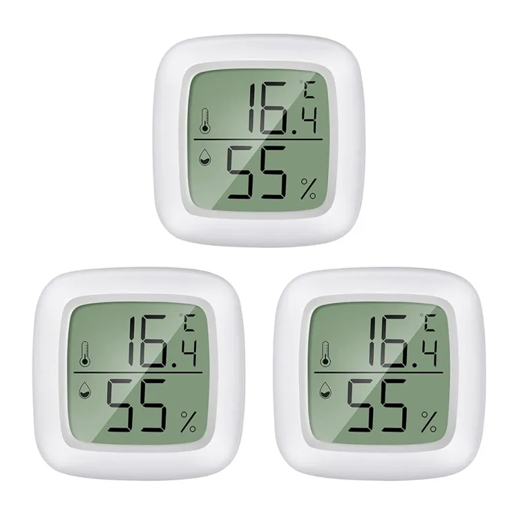 3-Pack Mini LCD Digital Hygrometer Thermometer for Home