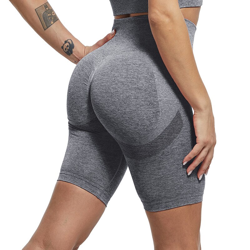 NORMOV Women Leggings Short Solid High 