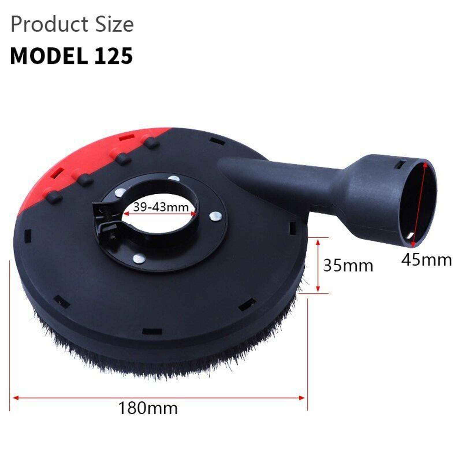 140mm Angle Grinder Dust Shroud Universal Surface Grinding Shroud Cover For Concrete Stone Dust Collection Grinding color. 
