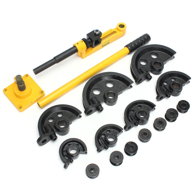Pipe Tube Bender Machine Ideal for HVAC Air Conditioning Refrigerator Auto Repair - Manual - HHW-25S - 3/8-1" (10-25mm). 