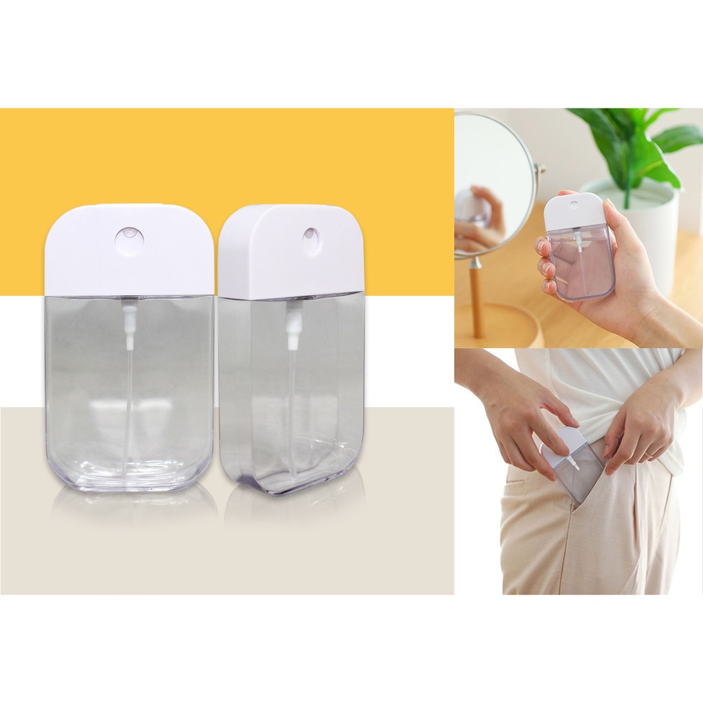 50ml Touchland Style Spray Bottle silicone with keychain Twist Open Refillable COMPLETE SET/A01025. 