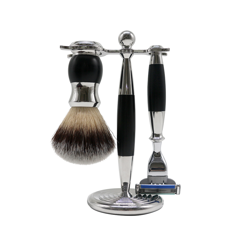 2024 Best Selling Beard Care Men's Badger Shaving Brush Kit Set Men's Grooming Tool
