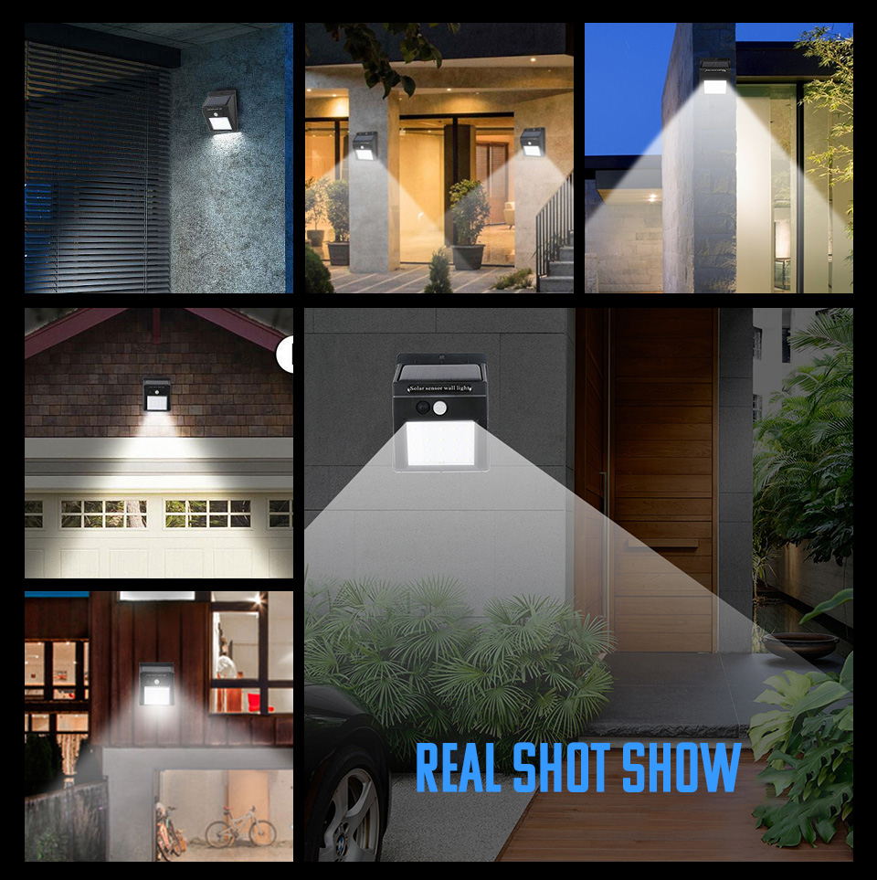 Solar Flash Light Light Motion Sensor Waterproof Sunlight Garden Decoration Street Lights Outdoor Options available Solar Powered Lantern Wall Lamp LED Sola Light White LED. 