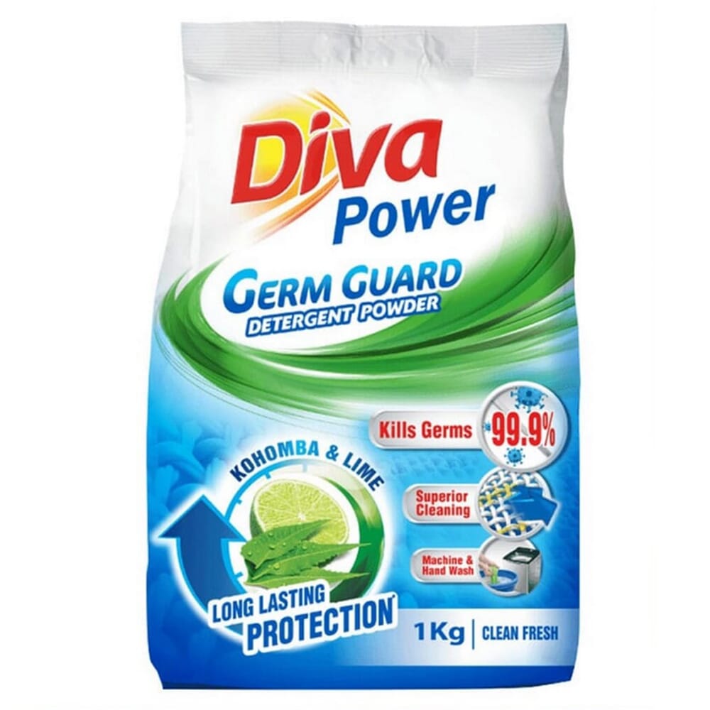 Diva Power Germ Guard Detergent Powder 1Kg. 