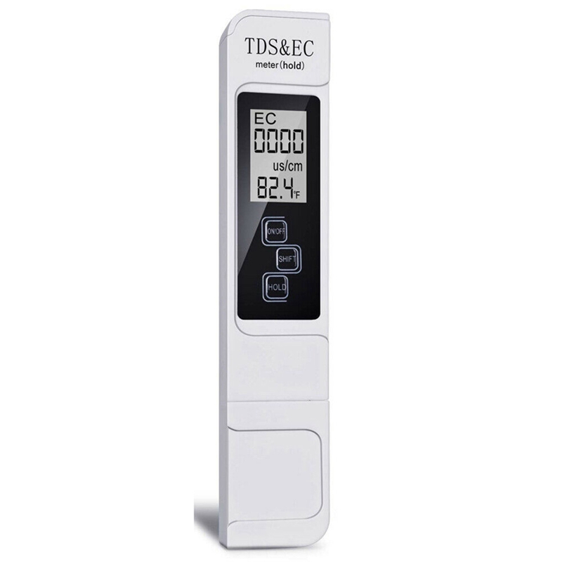 TDS EC Meter Digital Water Quality Tester 0-9999 PPM Measurement Range Water Purity Temperature Meter Tester