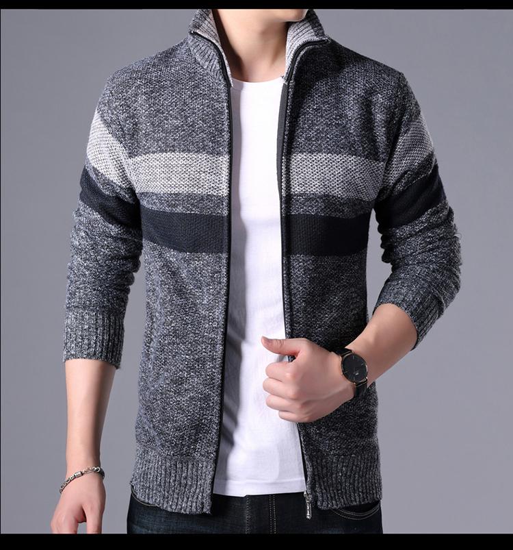 colorblock slim zip sweater
