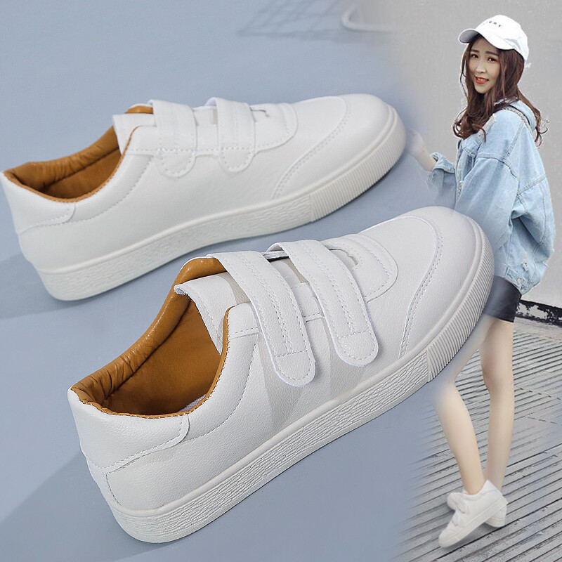white slip on walking shoes