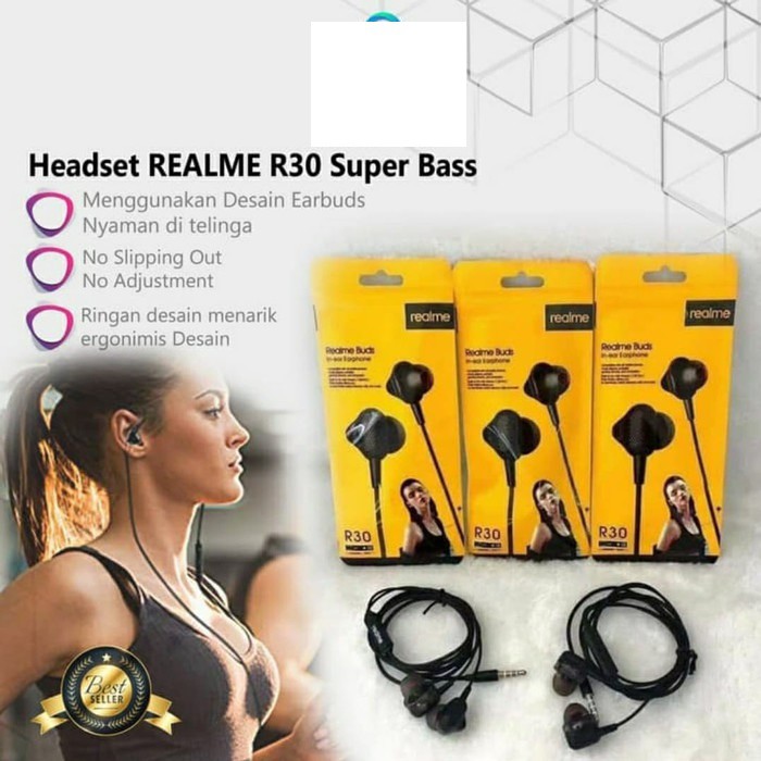 Realme R30 wired headset Buds In-ear 