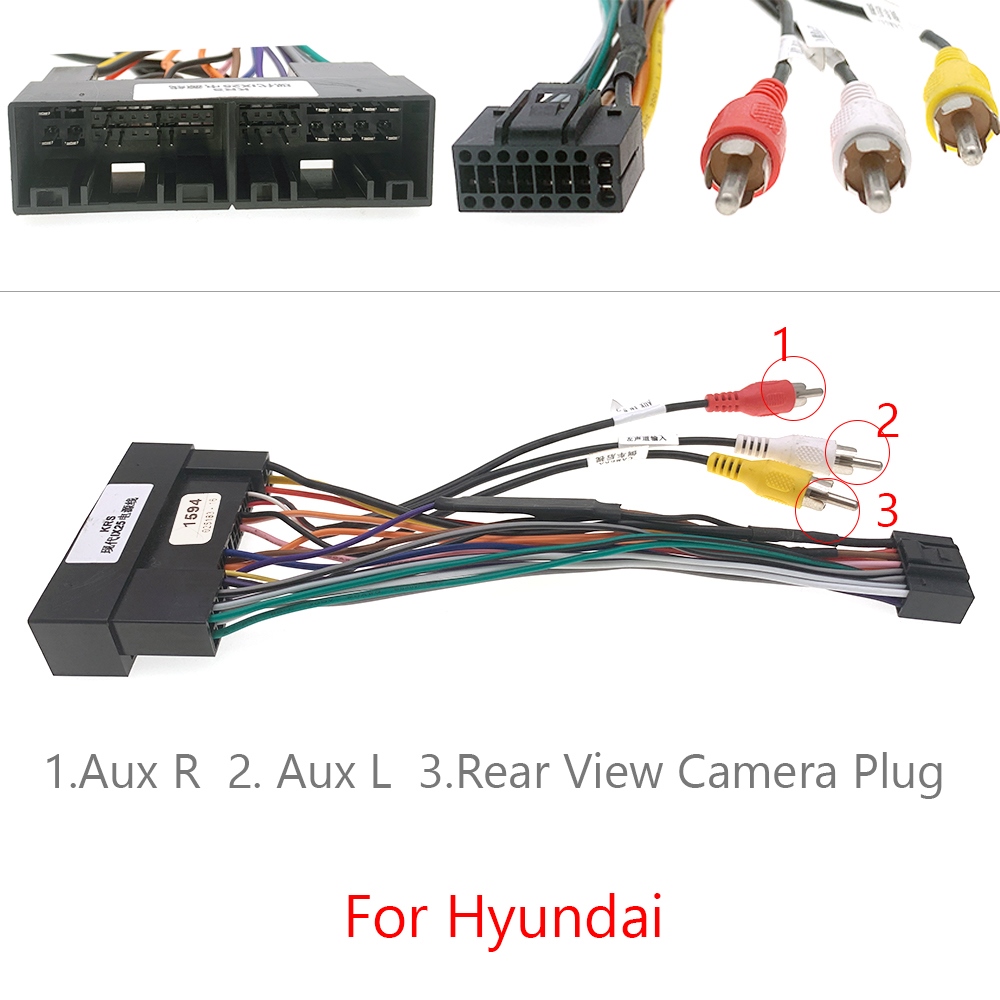 16 Pin Universal Car Android Radio Wire Harness Stereo Wiring USB GPS Adapter Cable For Hyundai Honda Nissan Kia Ford Toyota VW. 