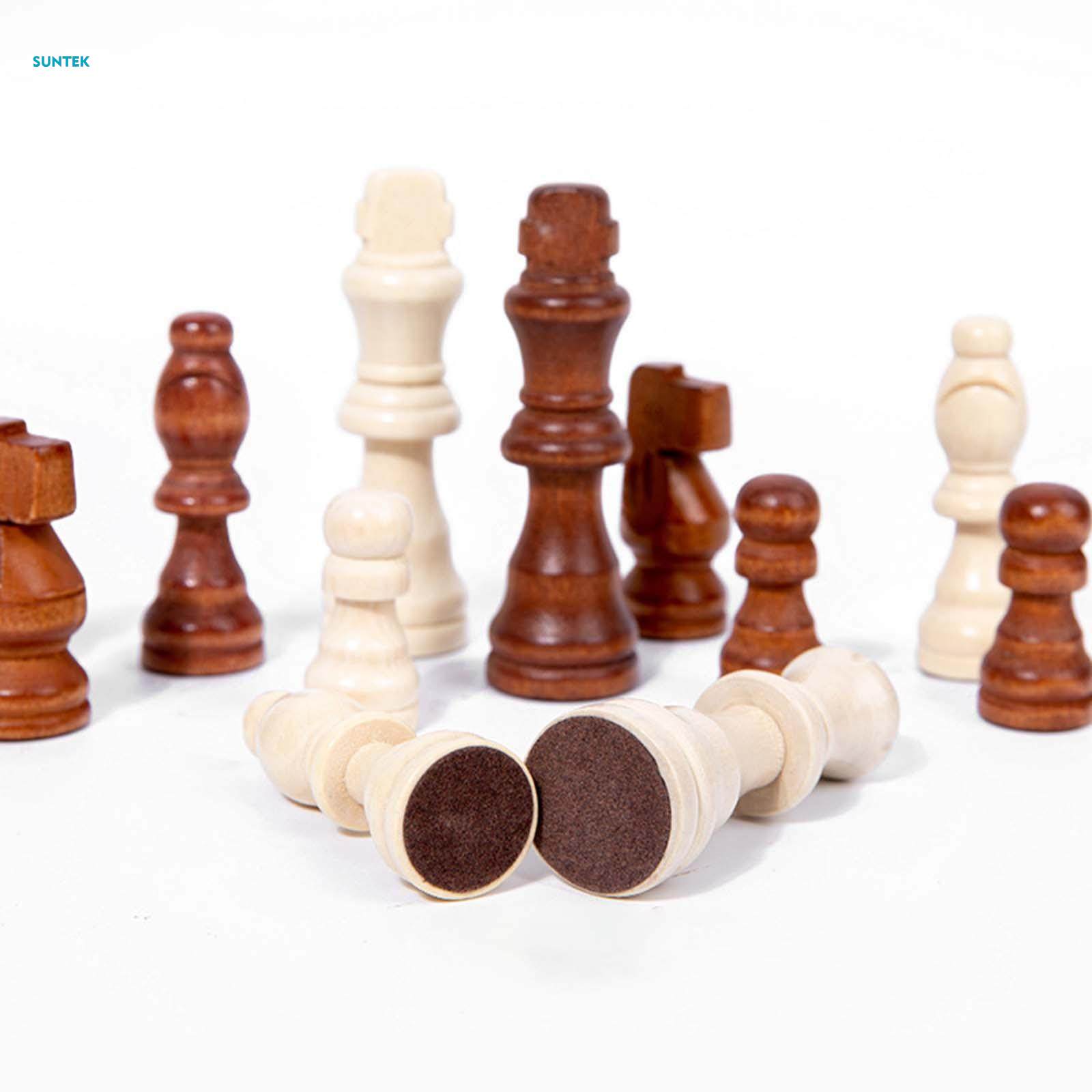 Traditional Chess Set Educational Wooden Chess Pieces for Leisure ...