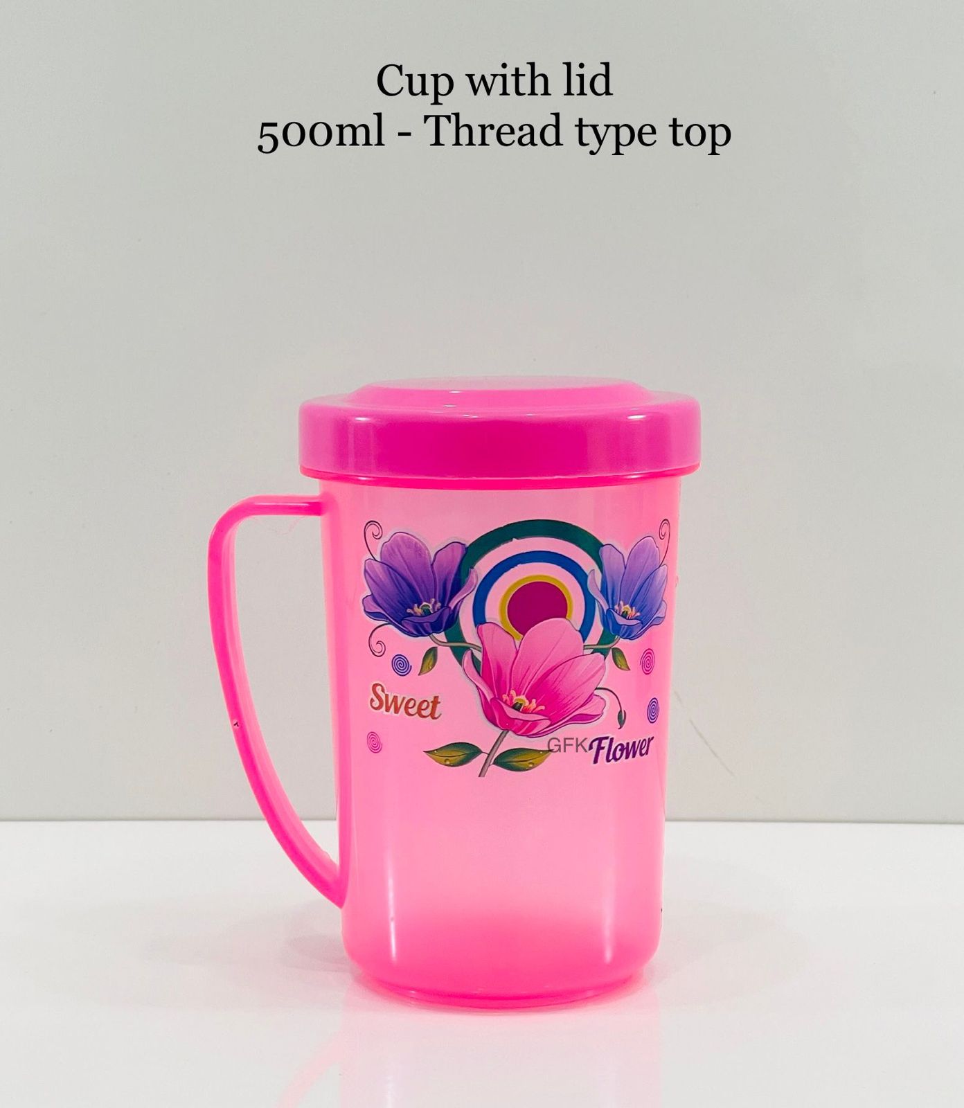 Plastic Jug with Lid and Handle 500ml Daraz.lk