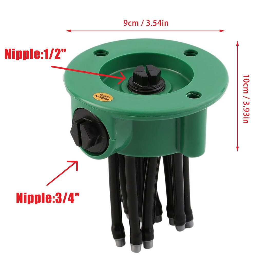 360 degree Adjustable Lawn Sprinkler Household Multi-head Ground Sprinkler Automatic Irrigation Tool for Garden Courtyard. 