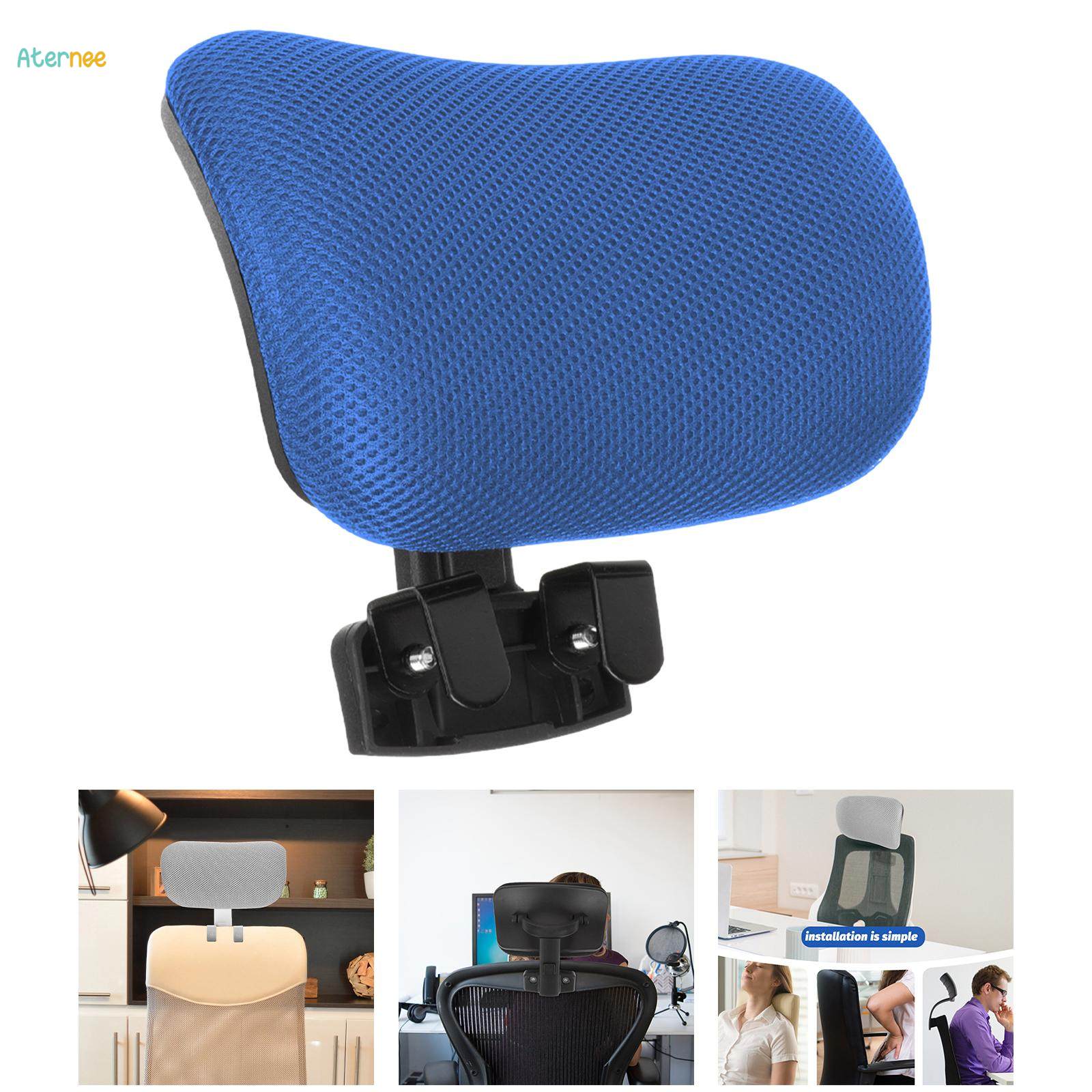 Office Chair Headrest Easy to Install Adjustable Height Angle Head