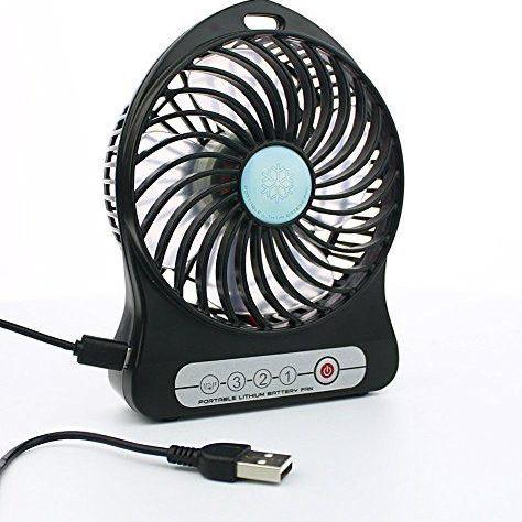 Rechargeable Portable Mini Fan With 3 Speed Settings