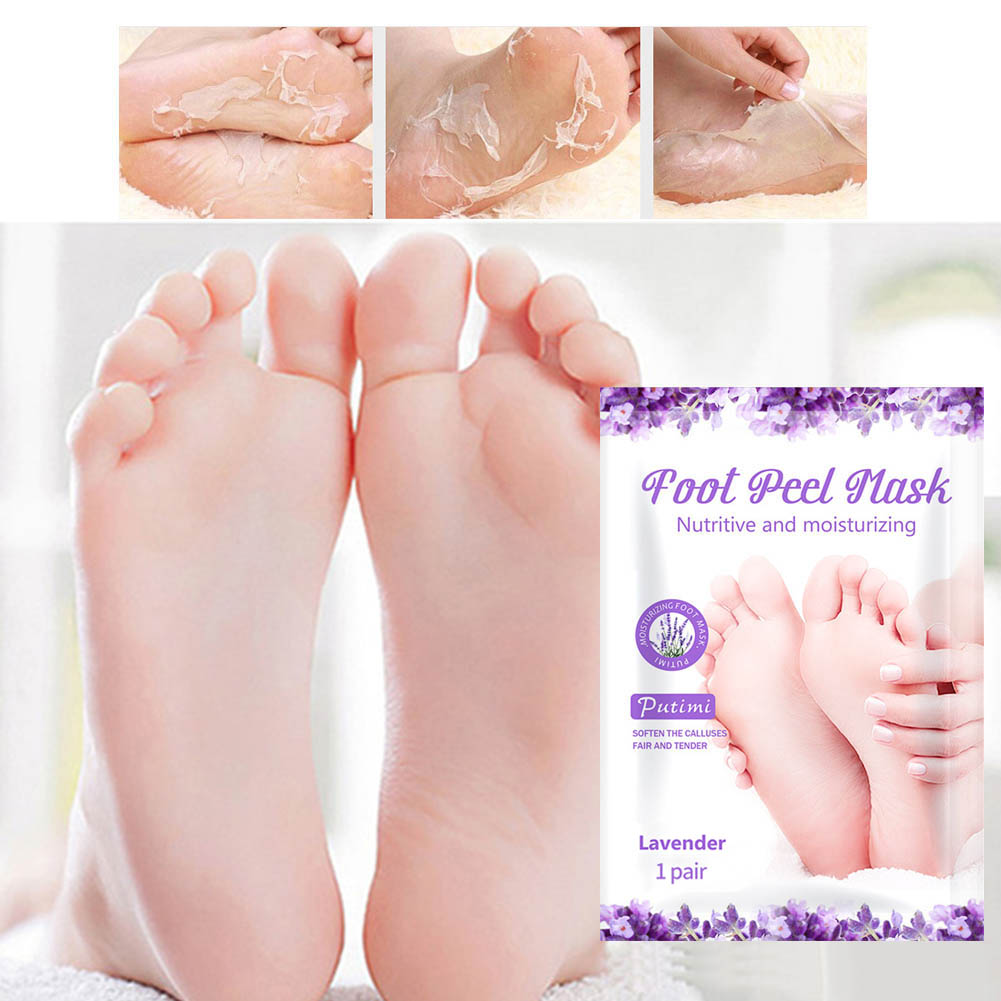 2pcs Remove Calluses Foot Mask Lavender Moisturizing Foot Membrane Feet Care Foot Patches for Home Foot Peel Mask. 