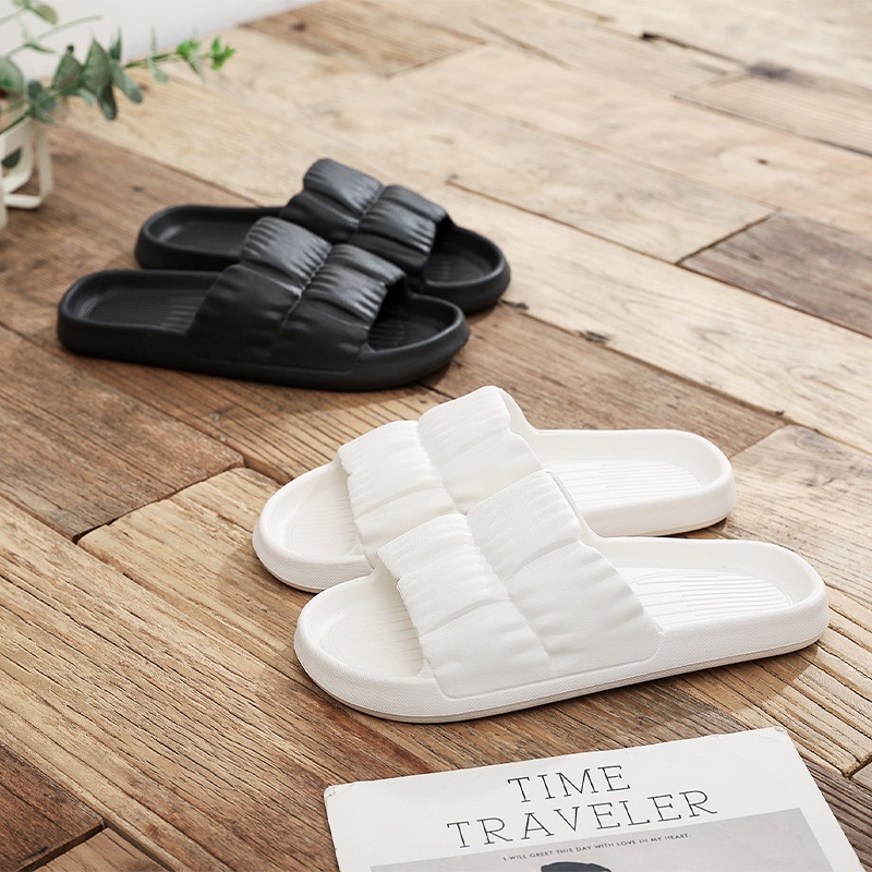 【WEJA】New Women Soft Sole Cloud Slippers Thick Platform Indoor Outdoor Beach Sandals Summer EVA Non Slip Flip Flops. 