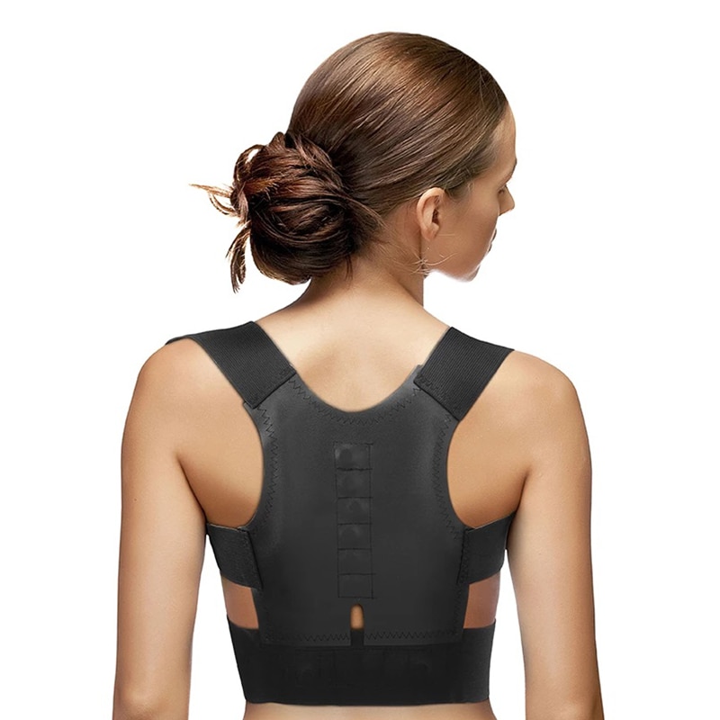 Magnetic Posture Corrector Corset Back Correction Shoulder Brace Lumbar Support Straight Pain Relief for Child Adult UniHats & Caps. 
