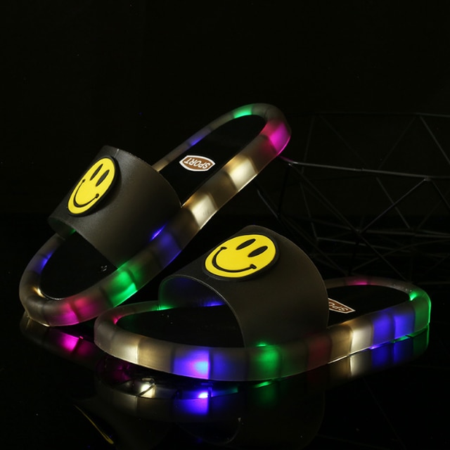 Led discount light slippers