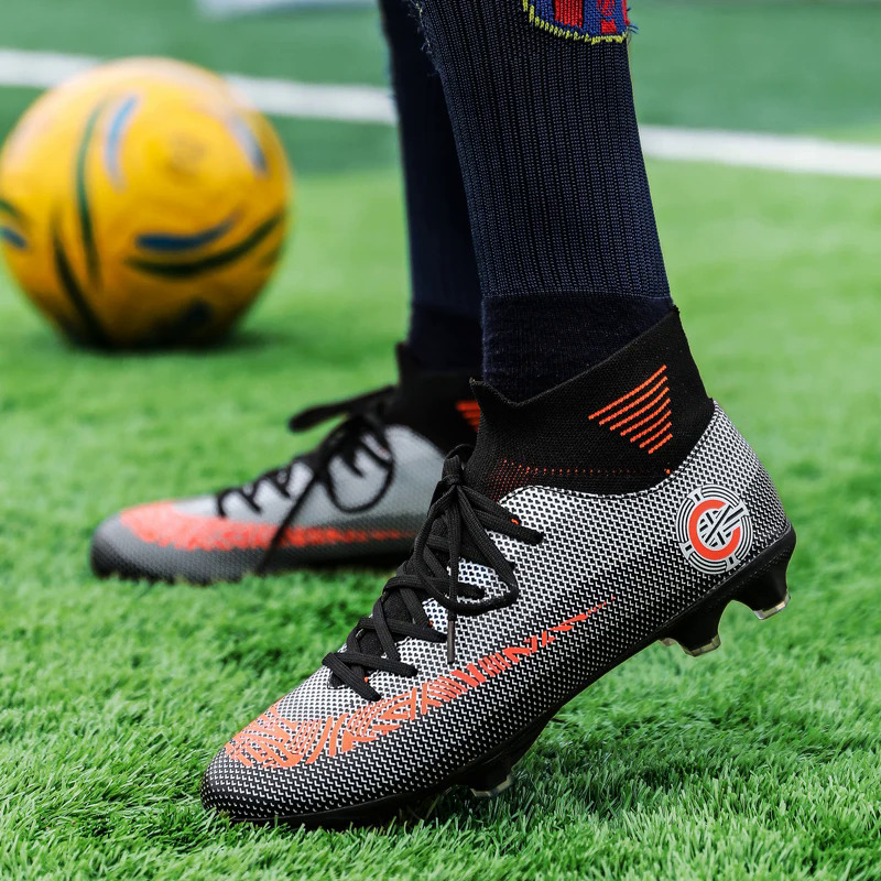 2023 New Adult Soccer Boots Men Professional Soccer Cleats Light High-top Men's Football Shoes Long Spikes Football Sneakers Men. 