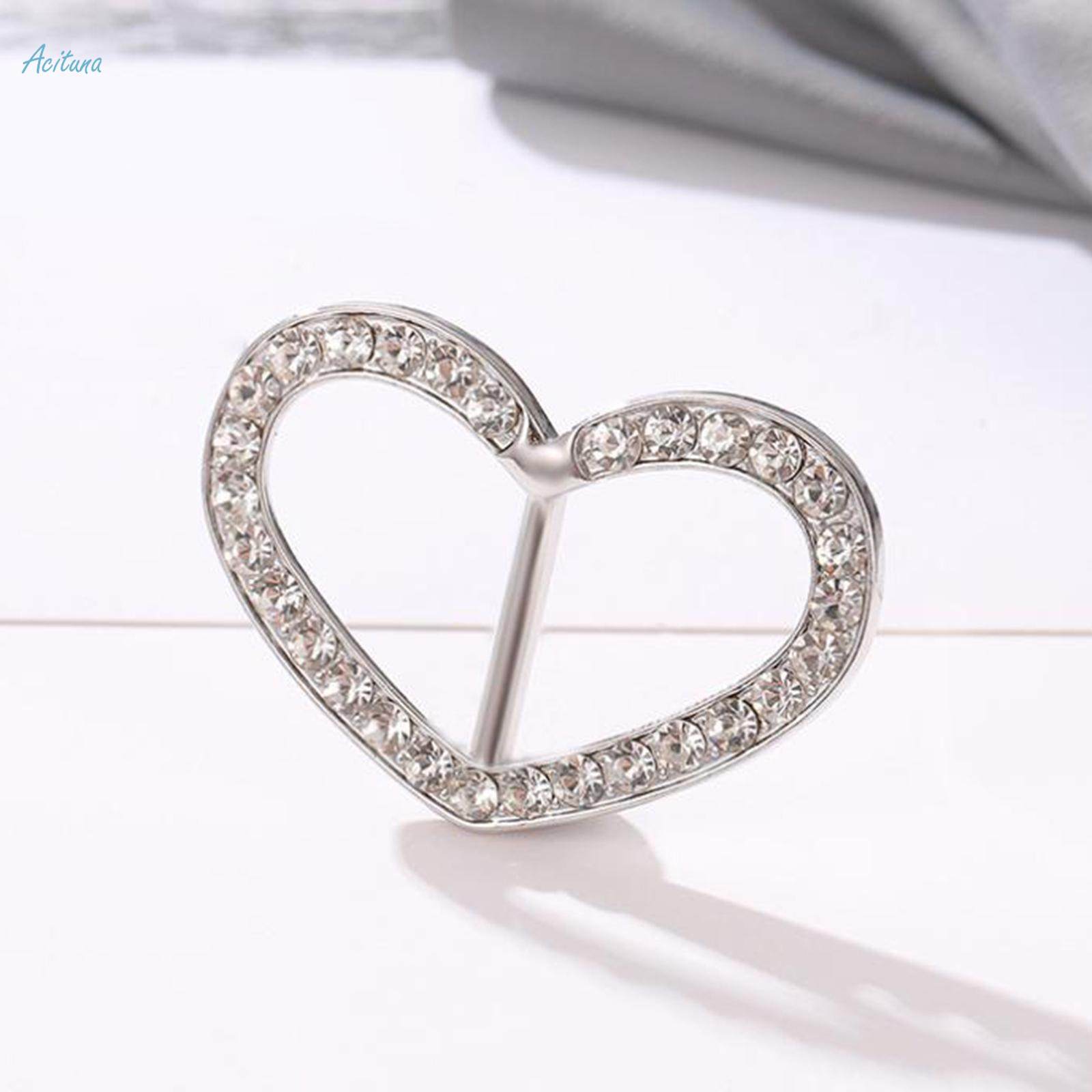 Ribbon Buckle Slider, Clothing Decoration DIY Rhinestone Flat Buckle Sliders for Chair Sashes Wedding Supply for Wedding Decor Women Hairbow