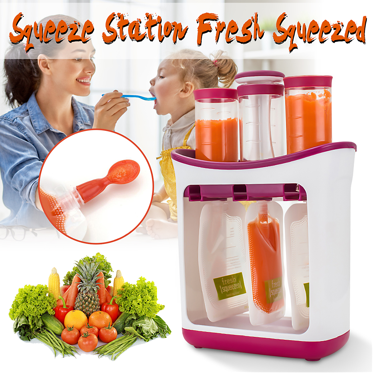 infant squeeze station
