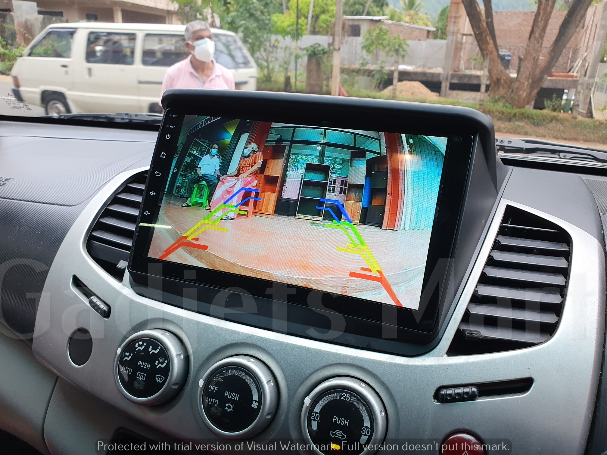 Mitsubishi L200 9 Inch Android 10 version Car Player With Panel  WIFI GPS Playstore. 