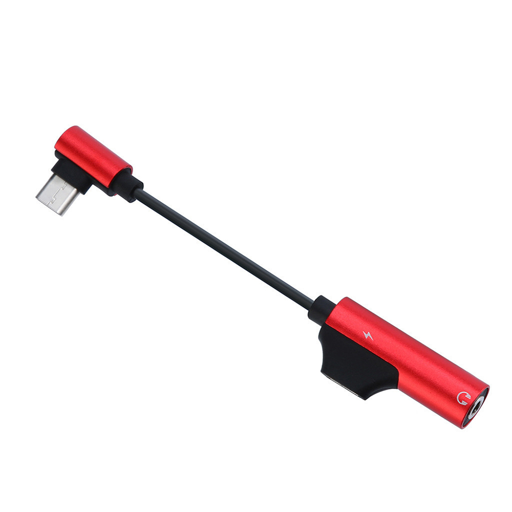 Type C to 3.5mm Headphone Jack Adapter Cable Converter Support Charging Song Call (individual package). 