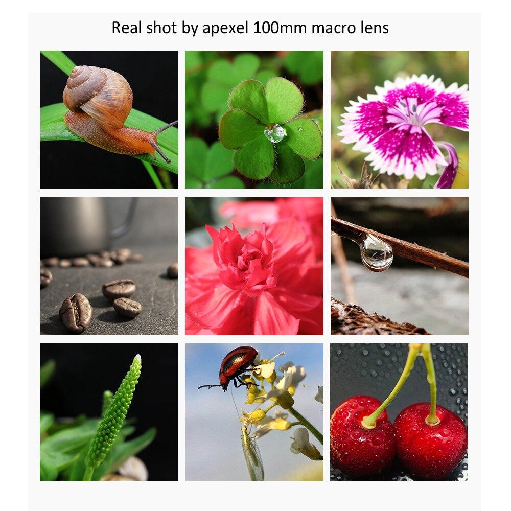 APEXEL HD Optic Camera Phone Lens 100mm Macro Lens Super Macro Lenses for IPhonex Xs Max Samsung S9 All Smartphone. 