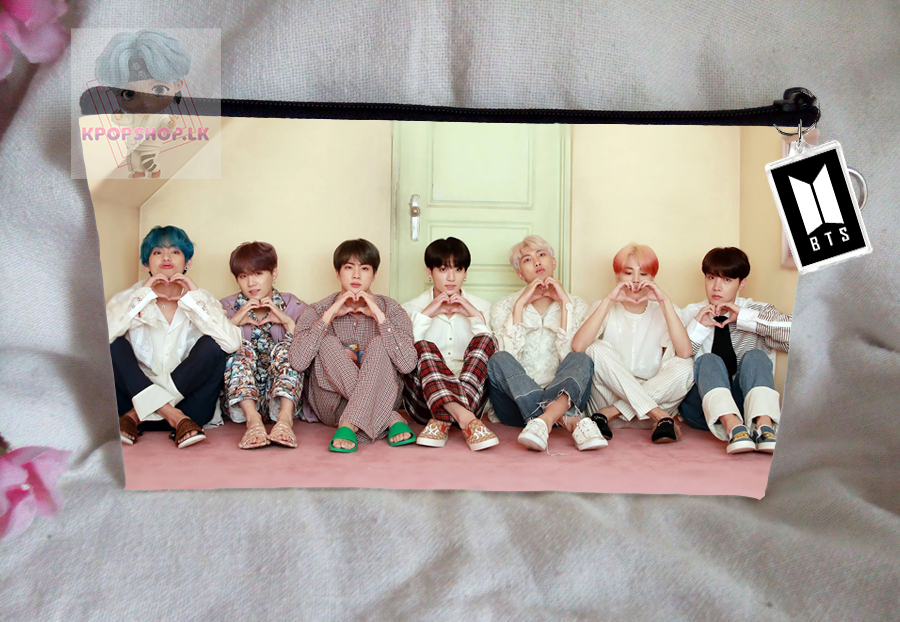 BTS BT21 Pencil Case Purse Wallet Store Pouch Pen Pencil Box With