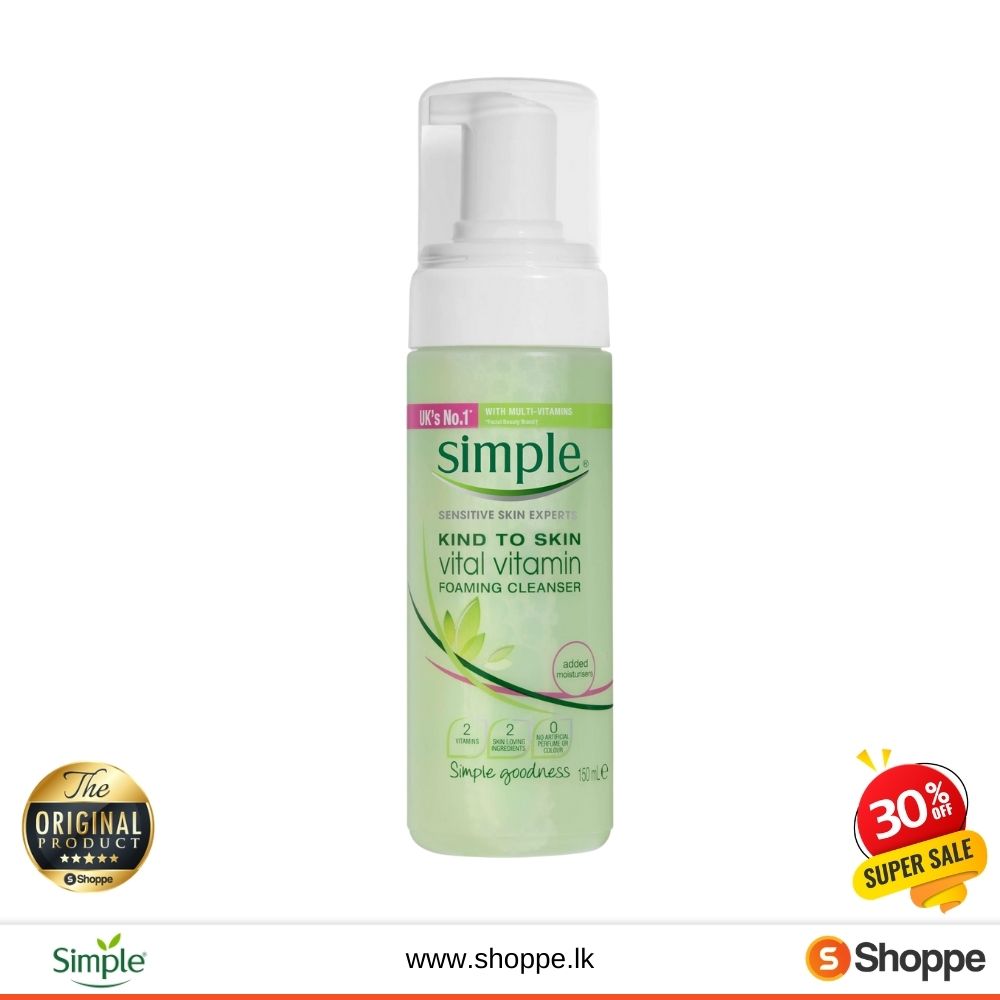 simple kind to skin vital vitamin foaming cleanser