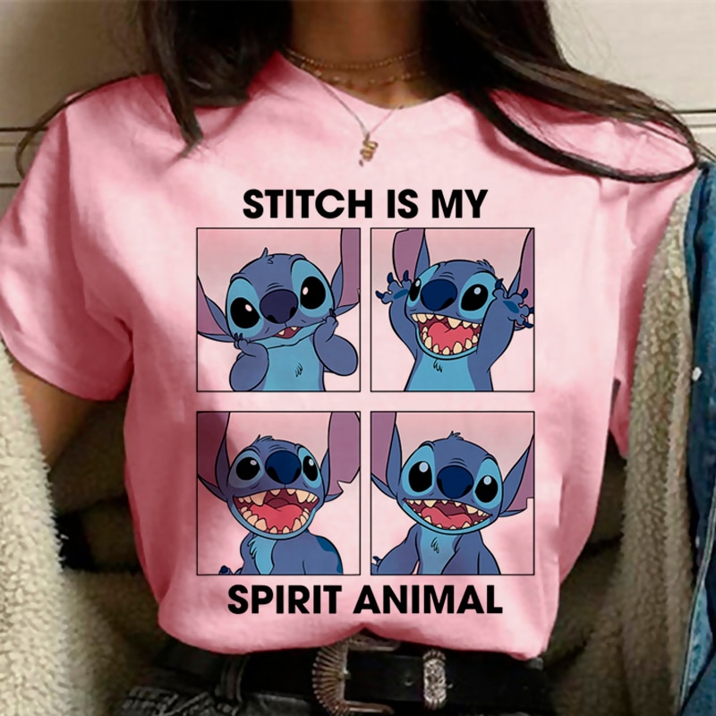 T Shirt Women Kawaii Tops Funny Cartoon 