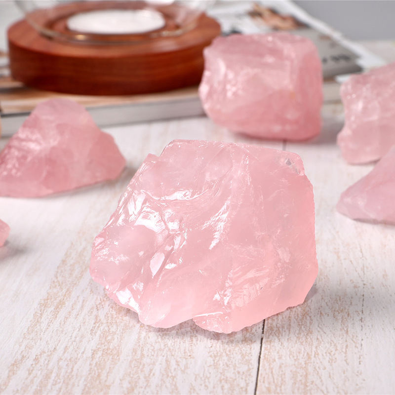 100% Natural Big Rose Quartz Stone Raw Crystals Stones Healing Mineral ...