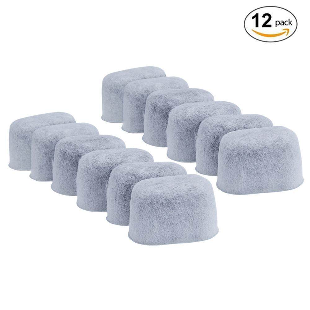 12-Pack Replacement Charcoal Water Filters For Keurig Coffee Machines White. 