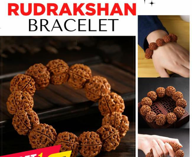 Rudrakshan Multi-style Elegant Bracelet for Weddings, Parties, and Everyday Wear