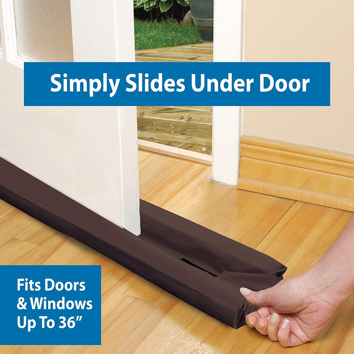 Twin Draft Guard  Energy Saving Under Door Draft Stopper, Set of 2,. 