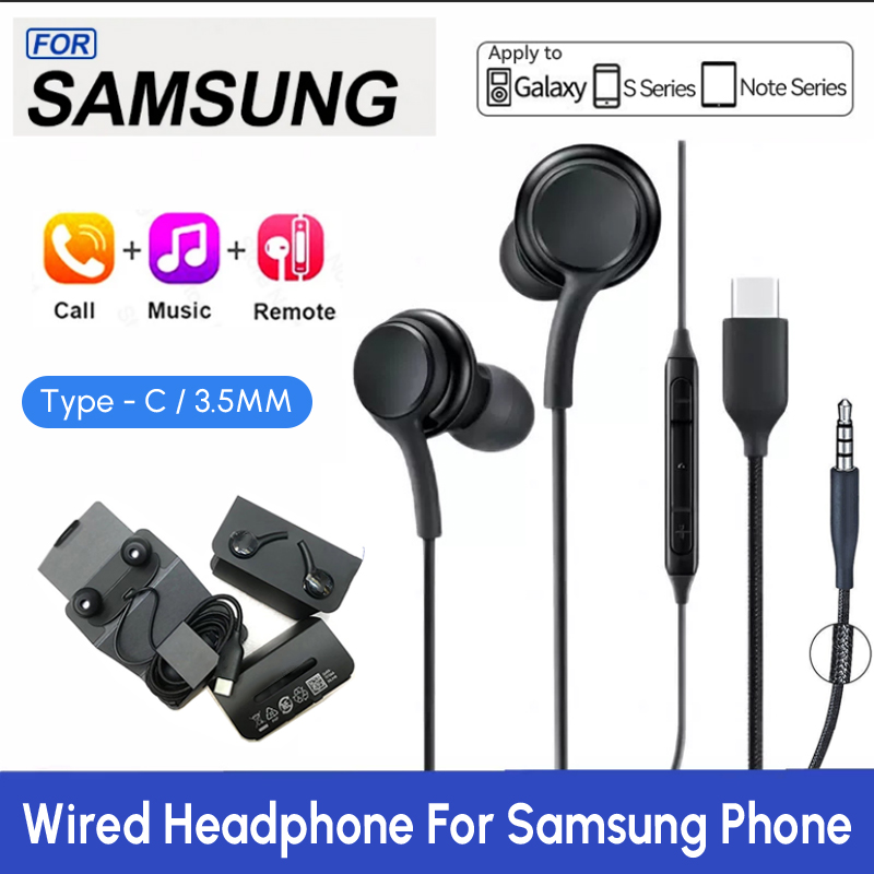 Mm Wired Headphones For Samsung S20 Ultra Samsung Earphones In-ear