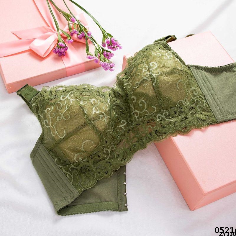 Model Big Breast Breathable Cover Plus Size Underwire Thin 613 No Bra Show Xiao Quan Fenshi 2 Cup. 