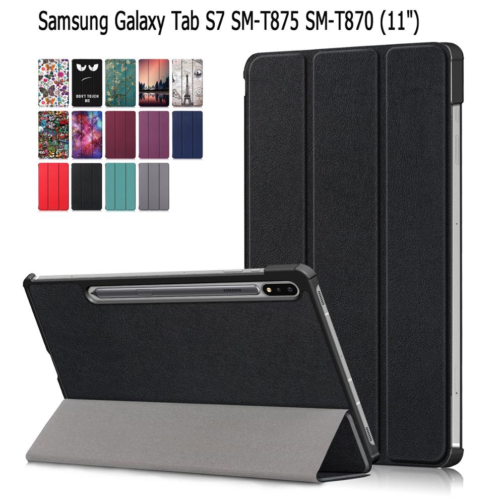 2020 New Arrival Case for Samsung Galaxy Tab S7 11 Inch Case, Case with Auto Wake/Sleep,Ultra Slim Lightweight Smart Shell Stand Cover for Samsung galaxy tab s7 11 inch t870 t875. 