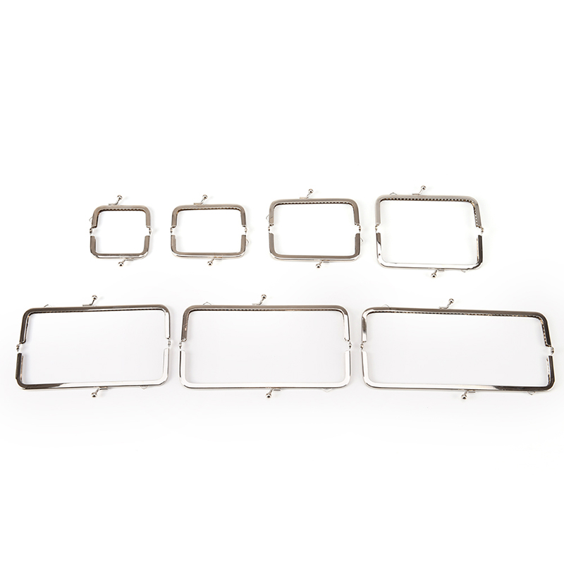 1pc Retro Alloy Metal Flower Purse Bag DIY Craft Frame Kiss Clasp Lock Silver MJK. 
