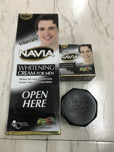 Navia Men Beauty Night Fairness Cream Nmfc 30g with Fruit Extracts Multi-Vitamin for Skin Lightening. 