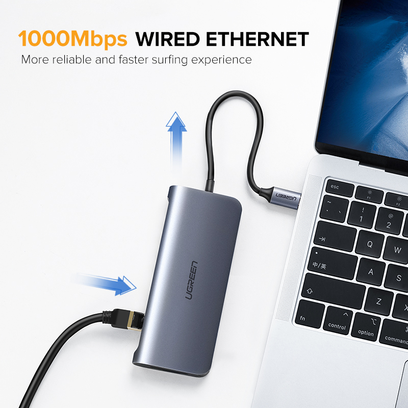 UGREEN USB C HUB HDMI Adapter All in 1 Hub USB C to USB 3.0 Dock Converter for MacBook Pro 2020/2019/2018,Macbook Air 2020/2019/2018, iPad Pro 2021 M1, 2020,2018, Samsung S20,S21,Huawei Mate 40,30,20, Huawei P40/P30/P20. 